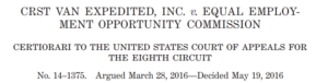 Caption of CRST Van Expedited v. EEOC