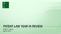 2016 Patent Law Year in Review